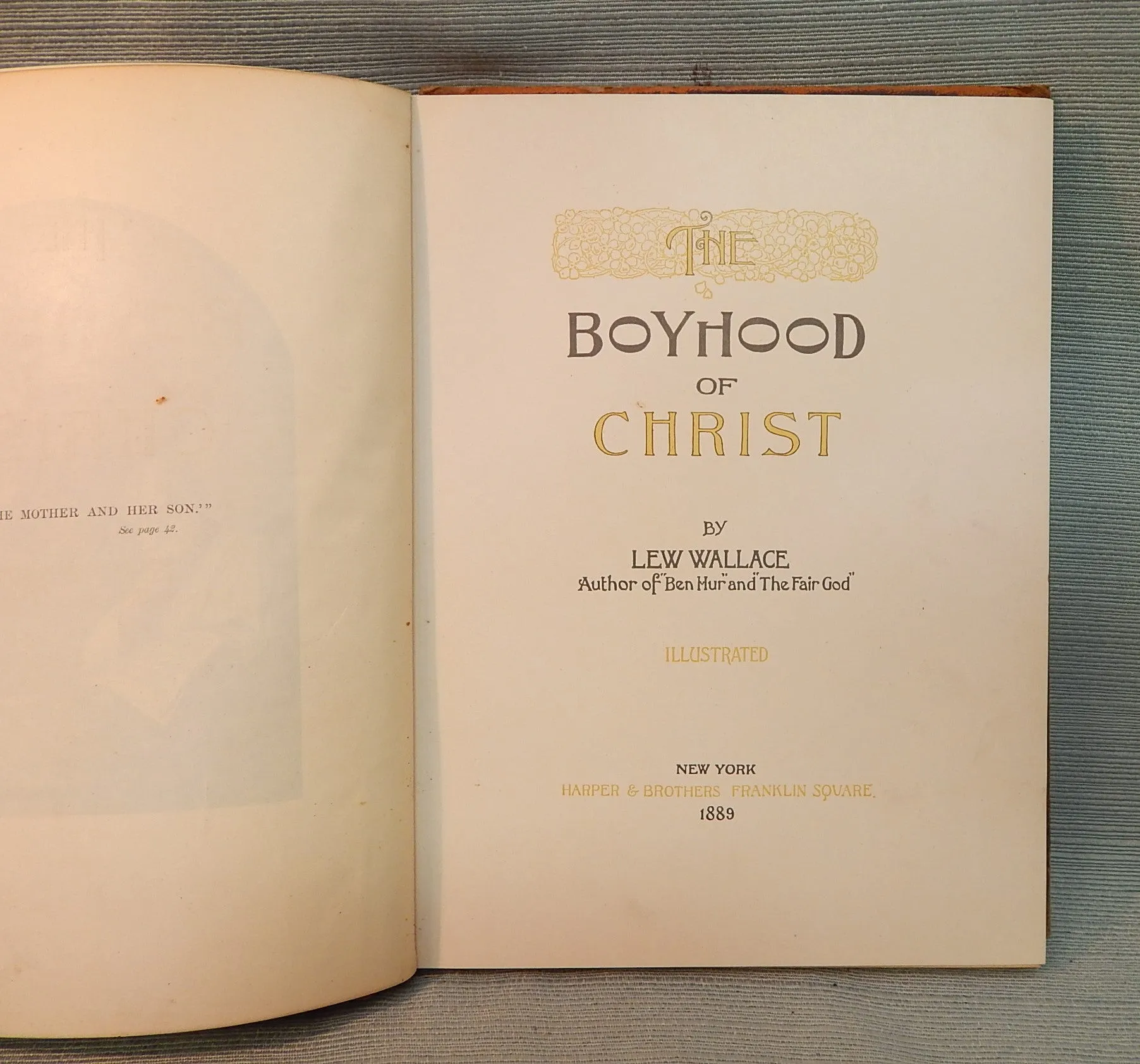 1889 "The Boyhood of Christ" by Lew Wallace