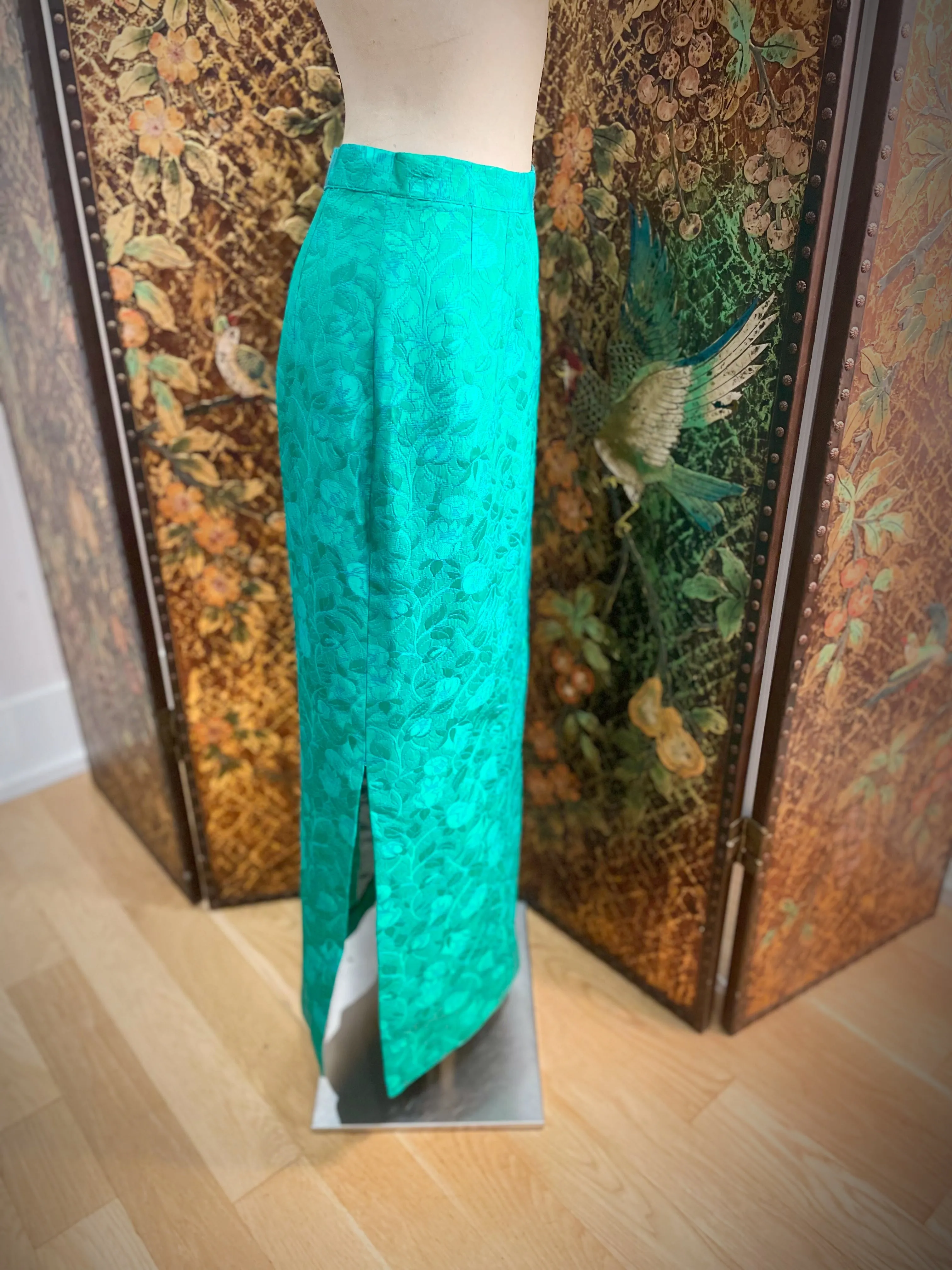 1960s Green Mermaid Tail Long Skirt