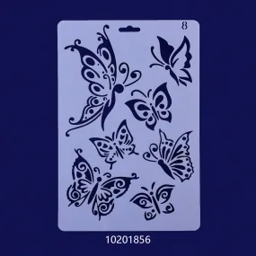 25*4.7cm Mylar Stencils Plastic stencil Reusable Mylar Stencils Planner and Craft Projects butterfly Craft Stencil 1pcs 10201856