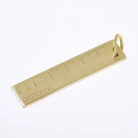 9/16*2 1/2 Brass Mini Ruler key chain ruler metal ruler Brass Ruler charm KeyChain accessories 1pcs 10268850