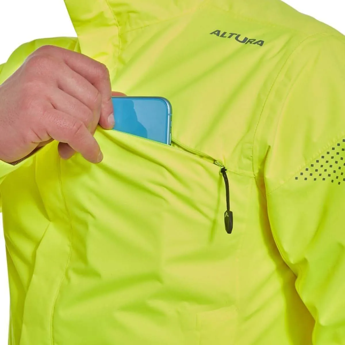 Altura Nevis Nightvision Waterproof Mens Cycling Jacket - Yellow