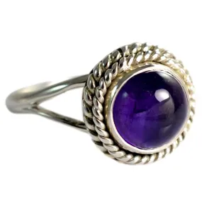 Amethyst Silver Ring, Ring, Gem Stone Ring, Silver Ring, Handmade ring, 925 Solid Sterling Silver