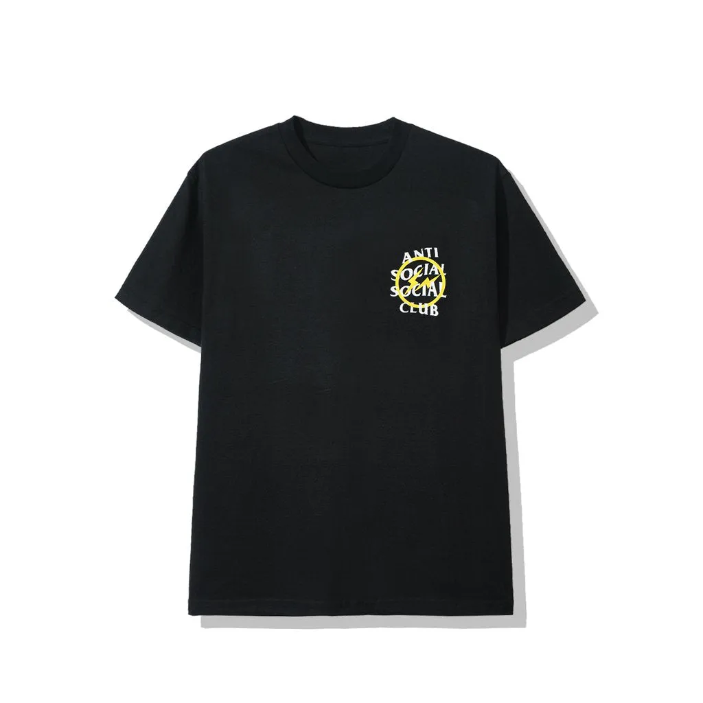 Anti Social Social Club x Fragment Yellow Bolt Tee (FW19) Men's Black