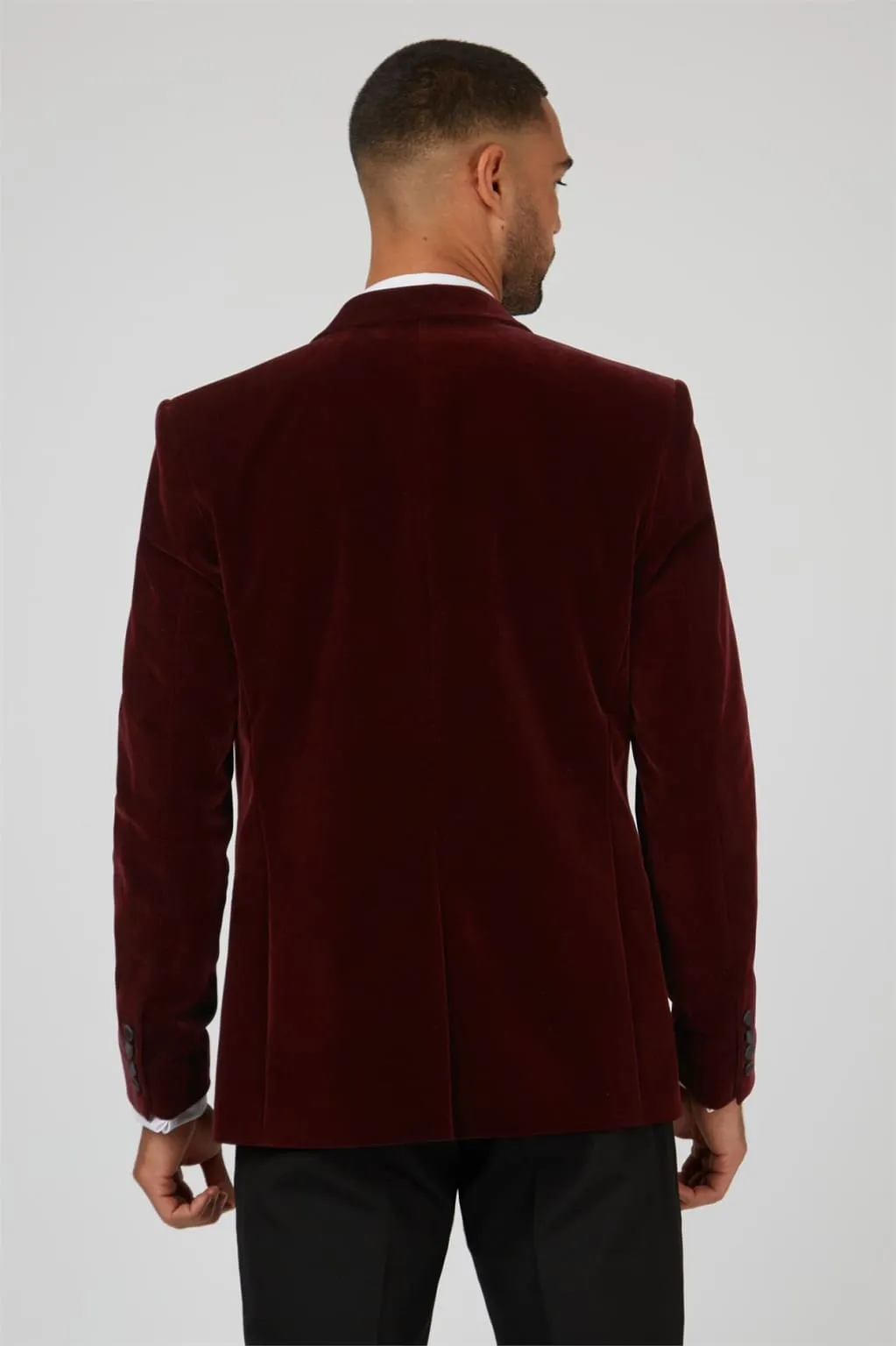 Antique Rogue Burgundy Velvet Dresswear Jacket