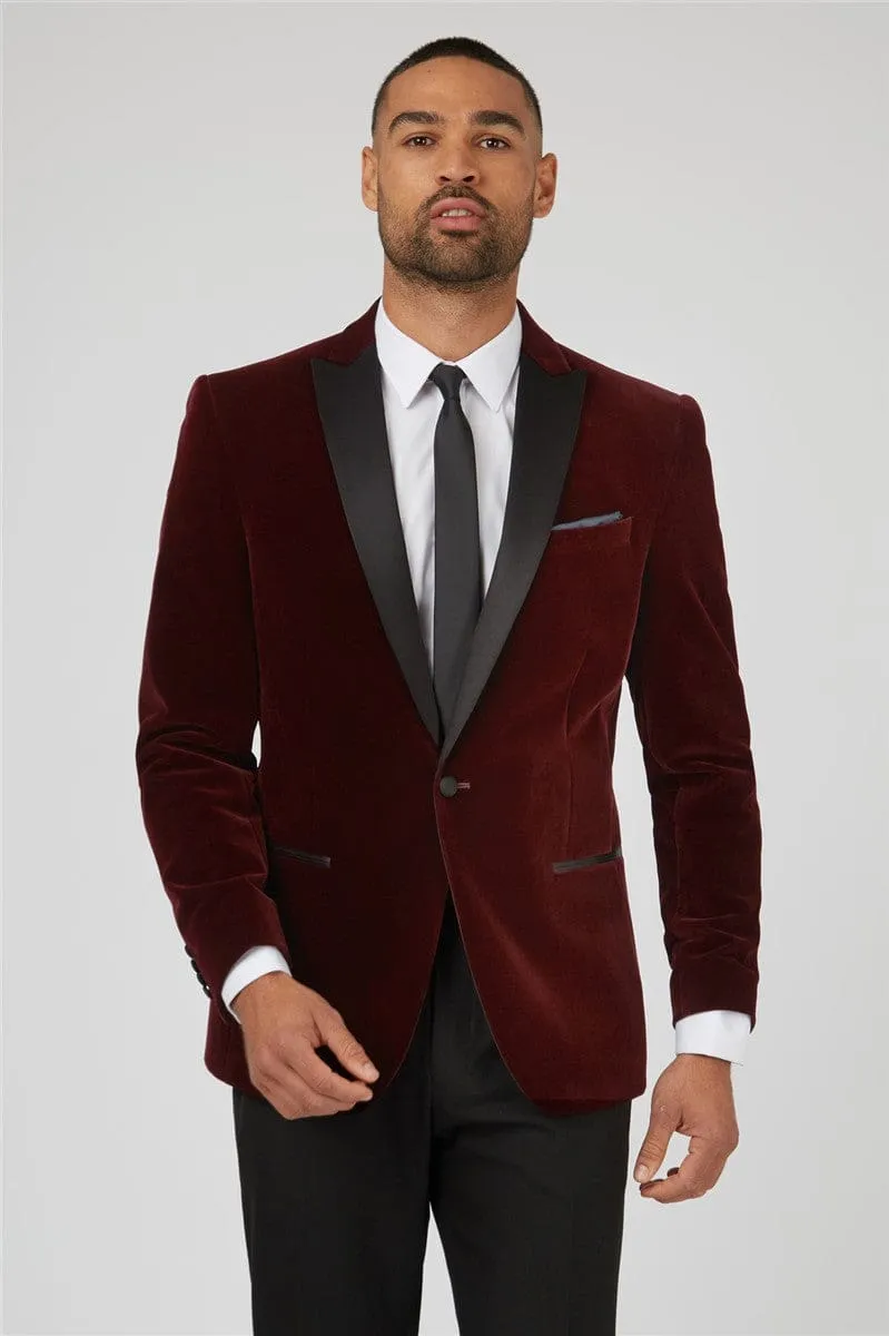 Antique Rogue Burgundy Velvet Dresswear Jacket