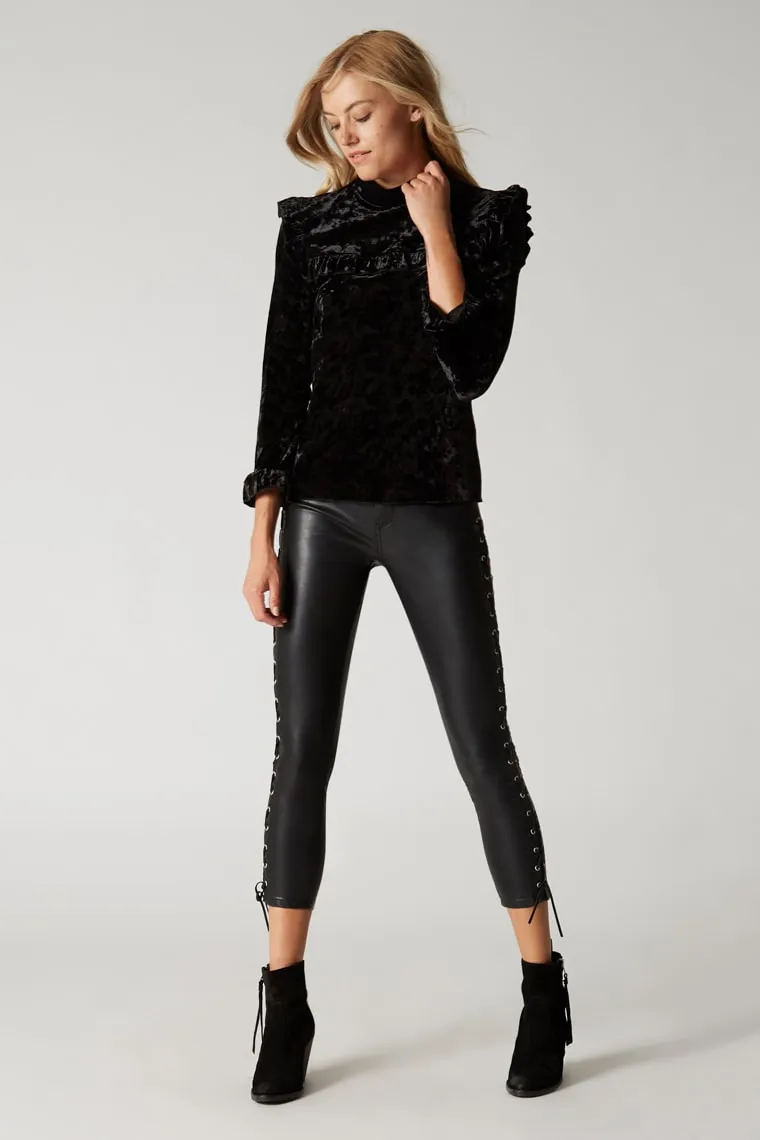 Blank NYC Spark It Velvet Shirt