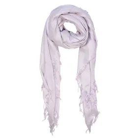 Blue Pacific Tissue Solid Modal and Cashmere Scarf Shawl in Lilac Purple