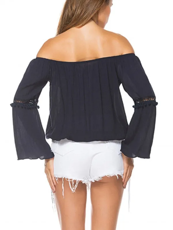 Break The Silence Lace up Front Blouse