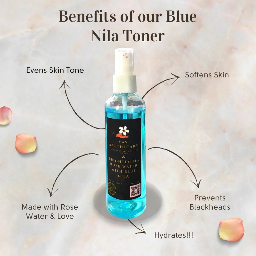 Brightening Rose Water With Blue Nila Toner