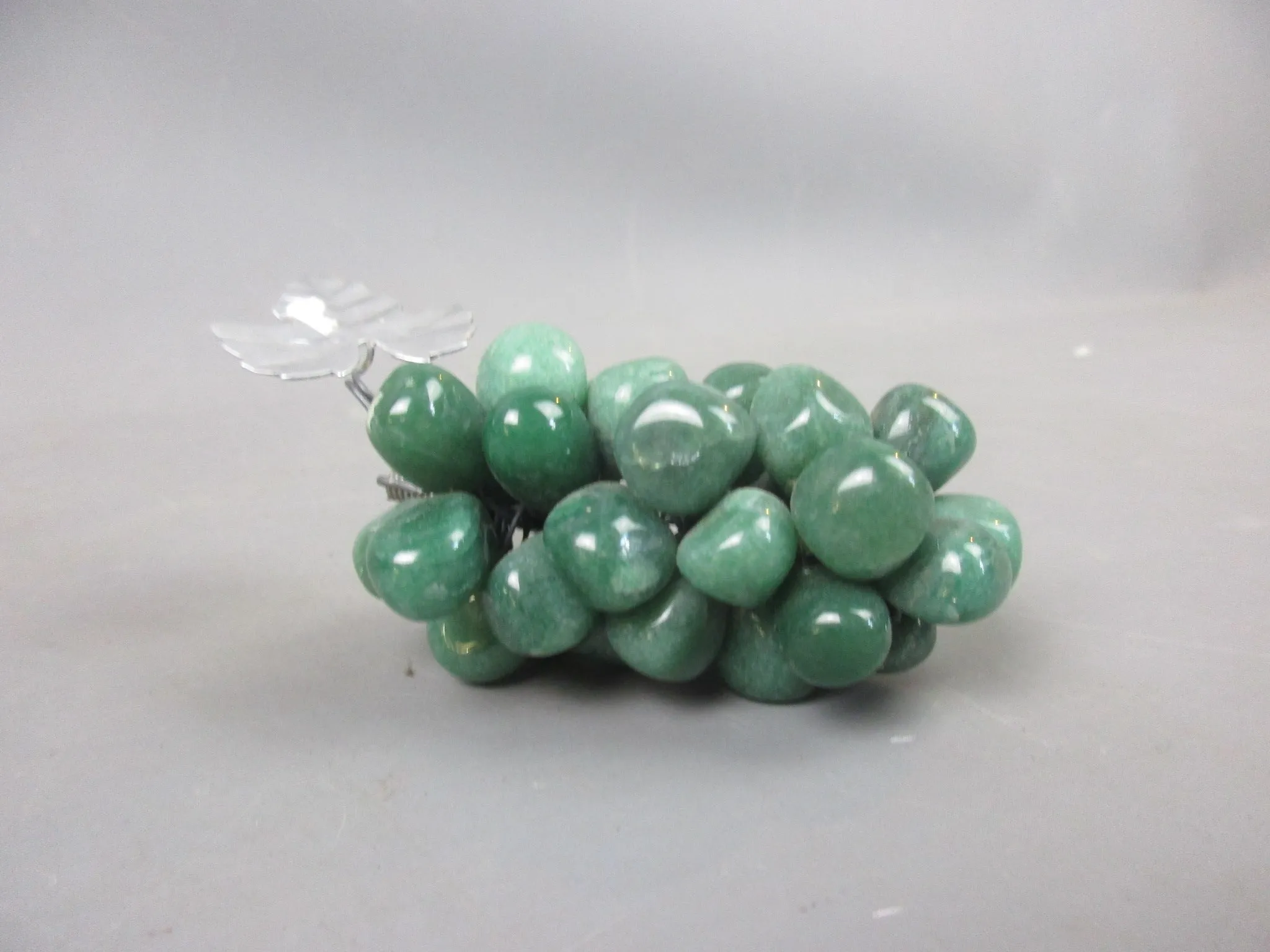 Bunch Of French Green Gemstone Grapes Mid-Century c1950