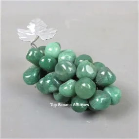 Bunch Of French Green Gemstone Grapes Mid-Century c1950