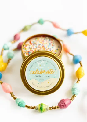 Celebrate Candle with Sprinkles | 3 oz Tin