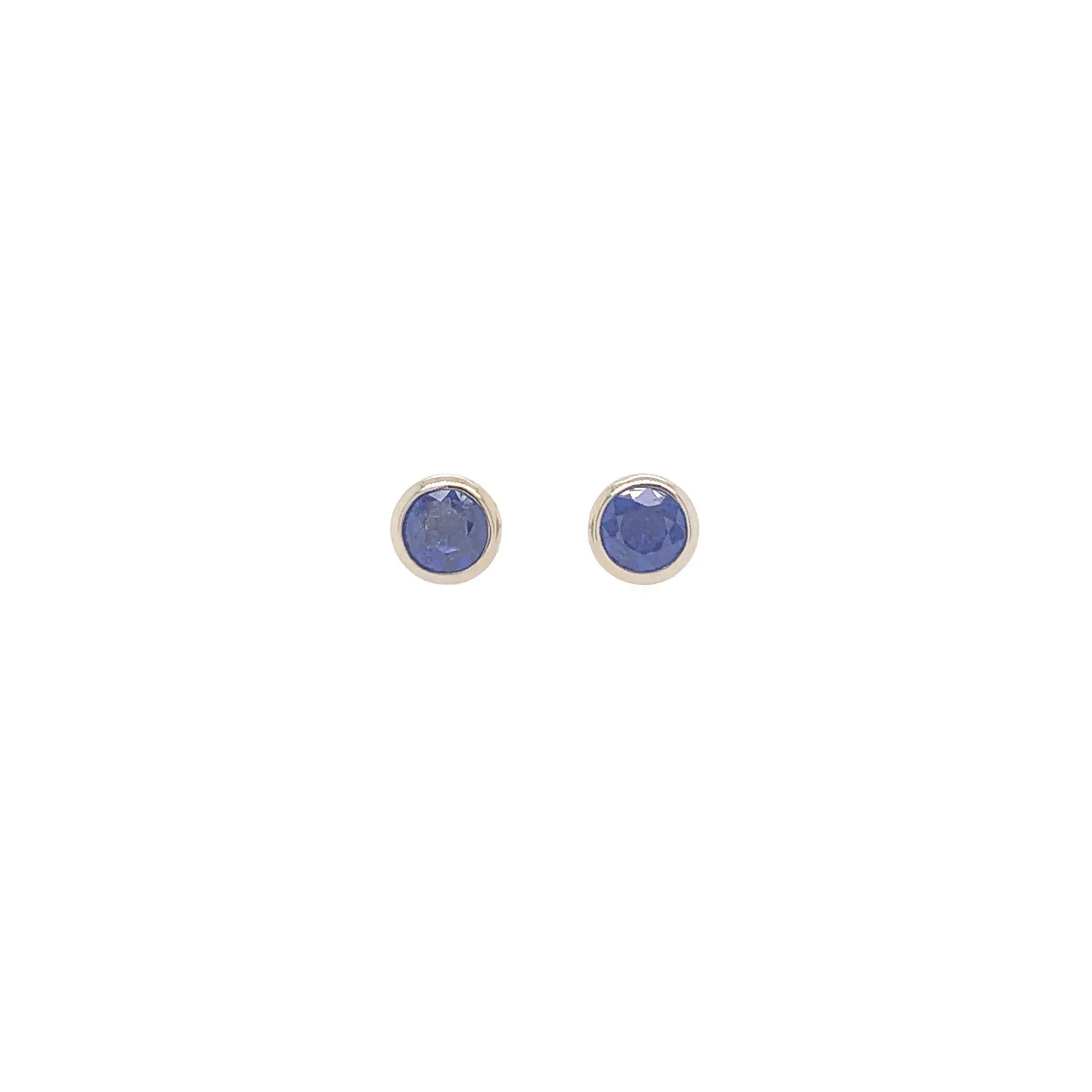 Cocktail Studs- Antique Sapphires