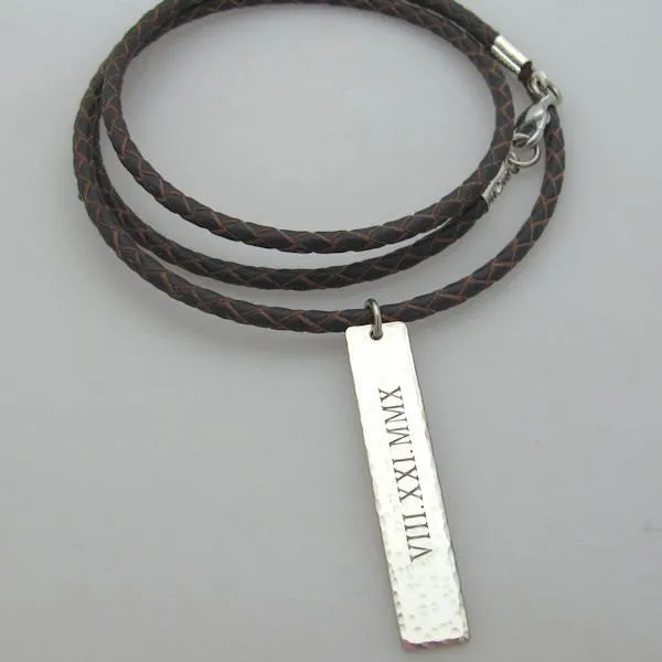 Custom Latitude Longitude GPS Coordinates Necklace