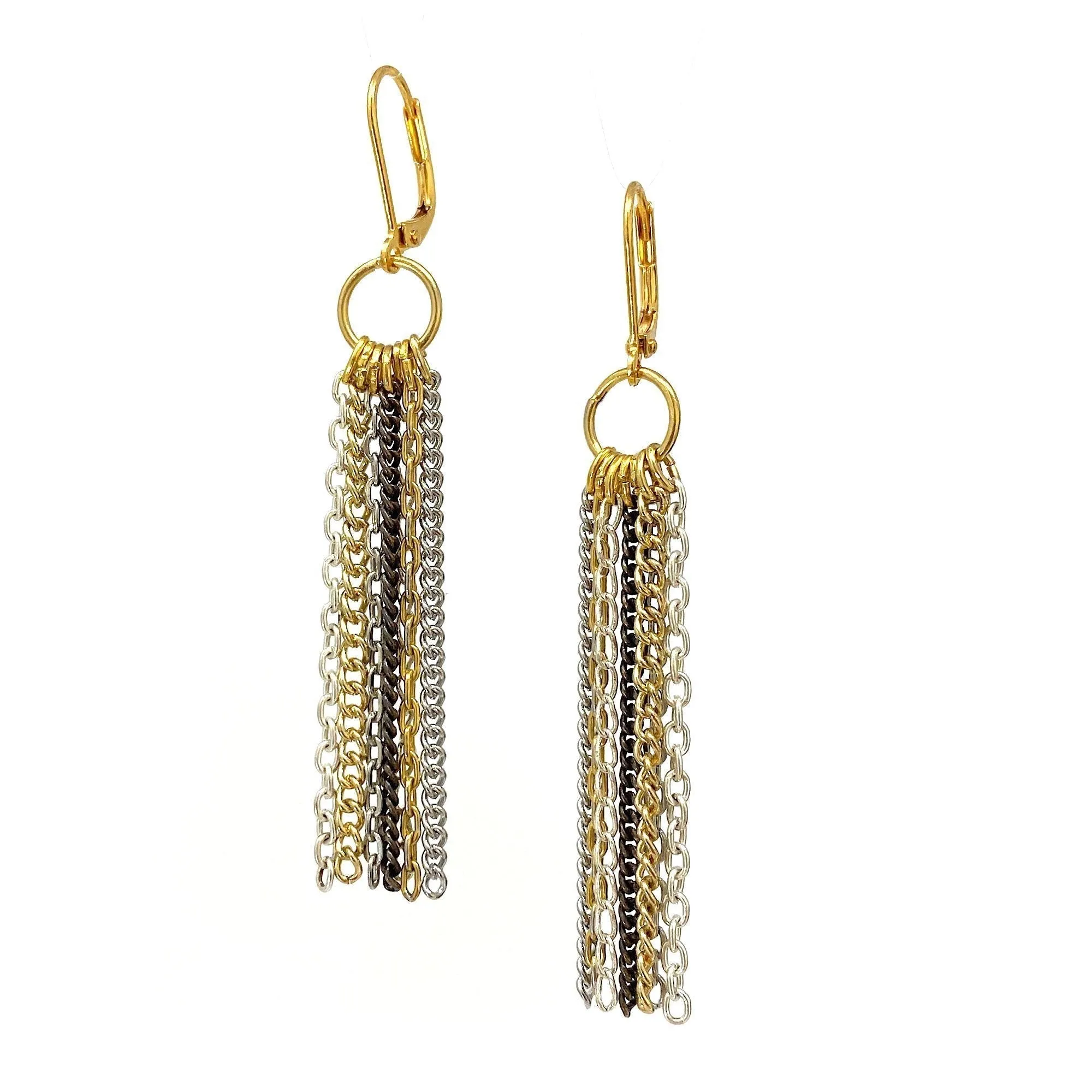 DEVON chain tassel earrings