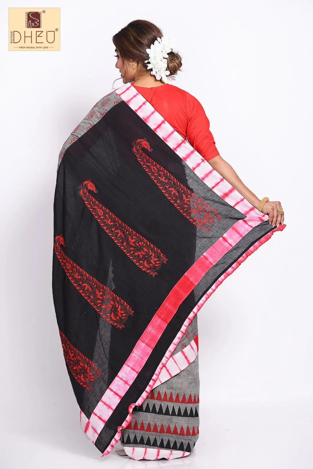 Dheu Exclusive- Handcrafted Fusion Saree