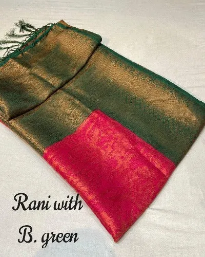 Elegant & Rich Soft Silk Saree With Jacquard Work