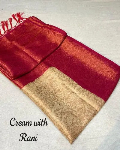 Elegant & Rich Soft Silk Saree With Jacquard Work