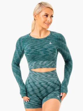 Evolve Seamless Long Sleeve Top - Teal