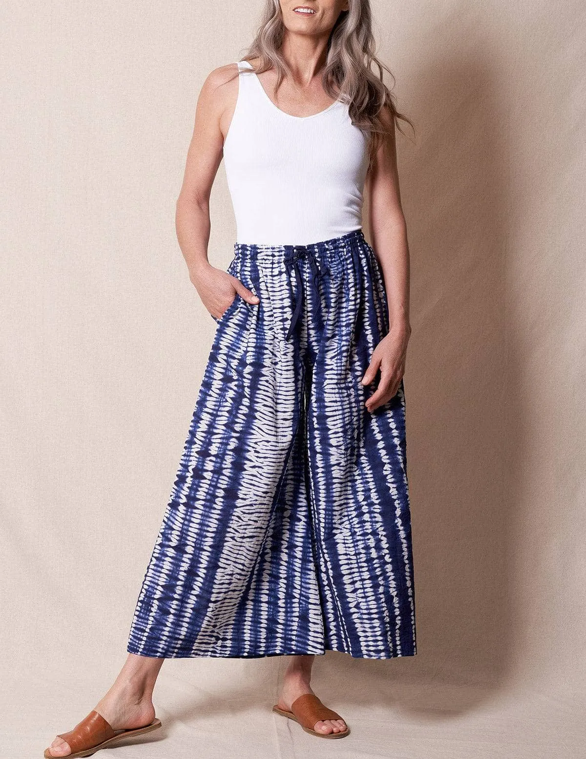 Fair Trade Shibori Tie-Dye Pants - As-Is-Clearance