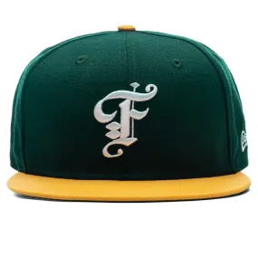 Feature x New Era 59FIFTY Fitted Wool - Dark Green/Yellow