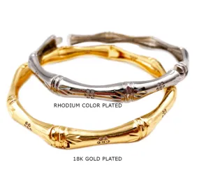 Gold Bamboo Bangle