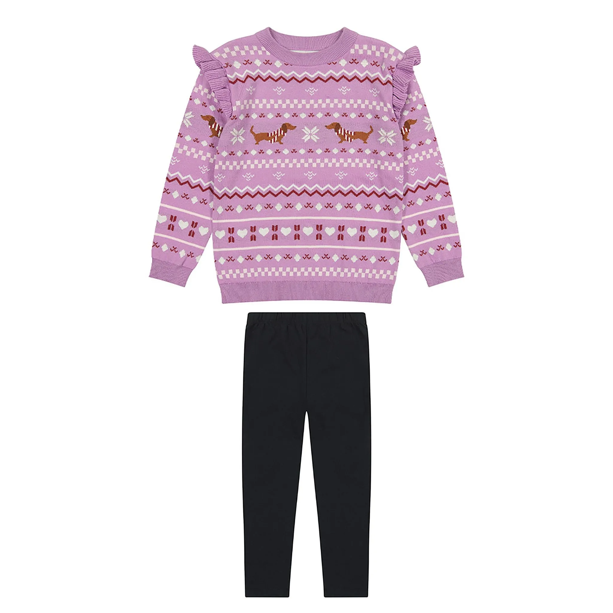 Holiday Sweater Set | Purple