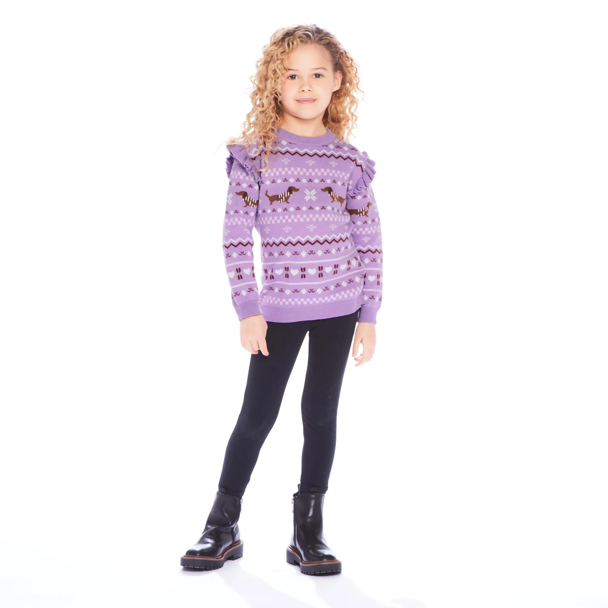 Holiday Sweater Set | Purple