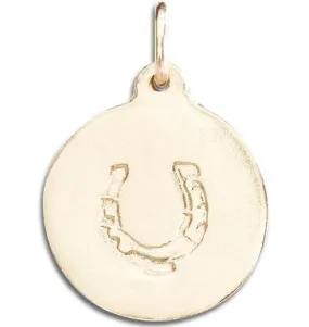 Horseshoe Disk Charm