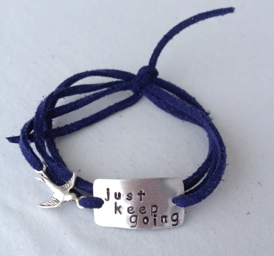 Just Keep Going Wrap Bracelet