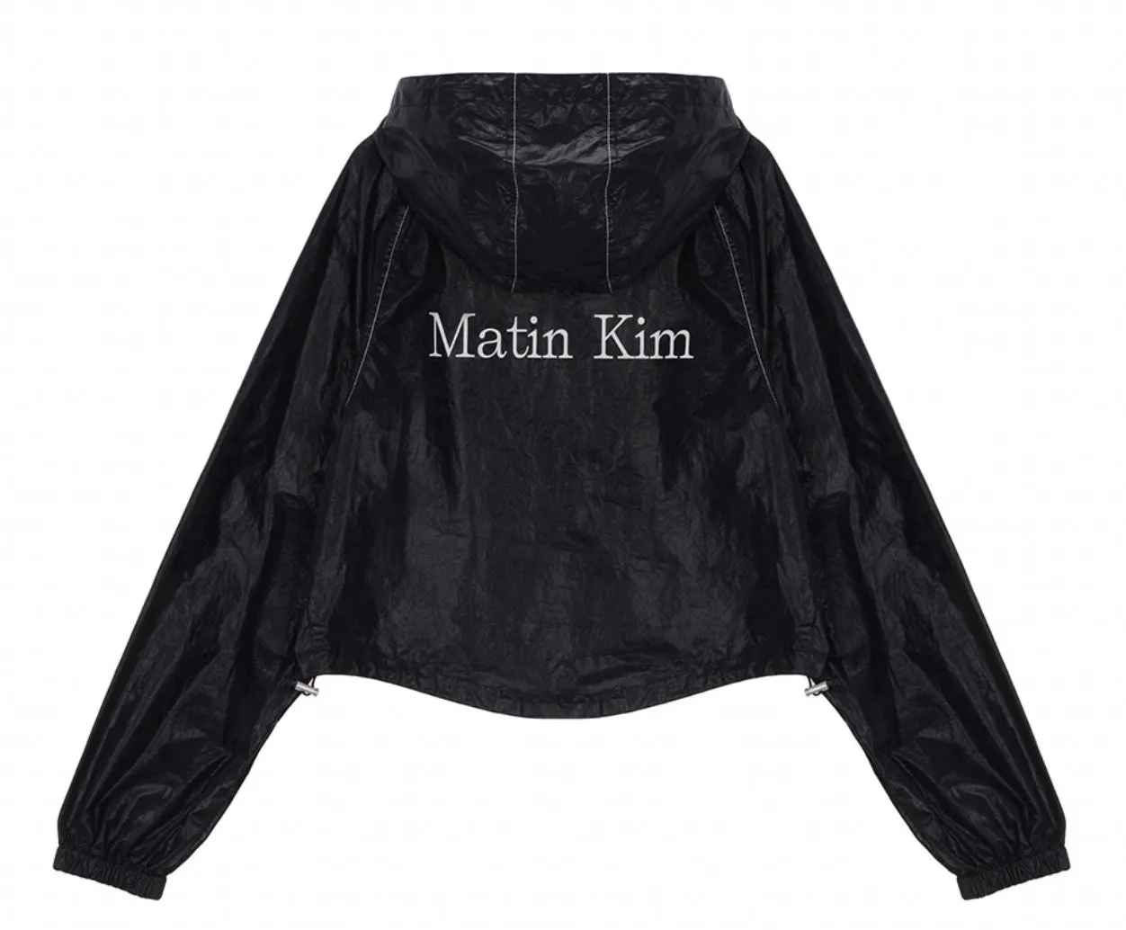 MATIN CROP HOODY COATING JUMPER