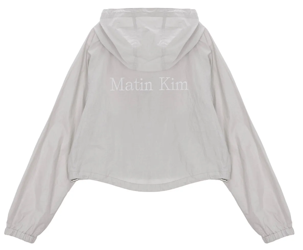 MATIN CROP HOODY COATING JUMPER