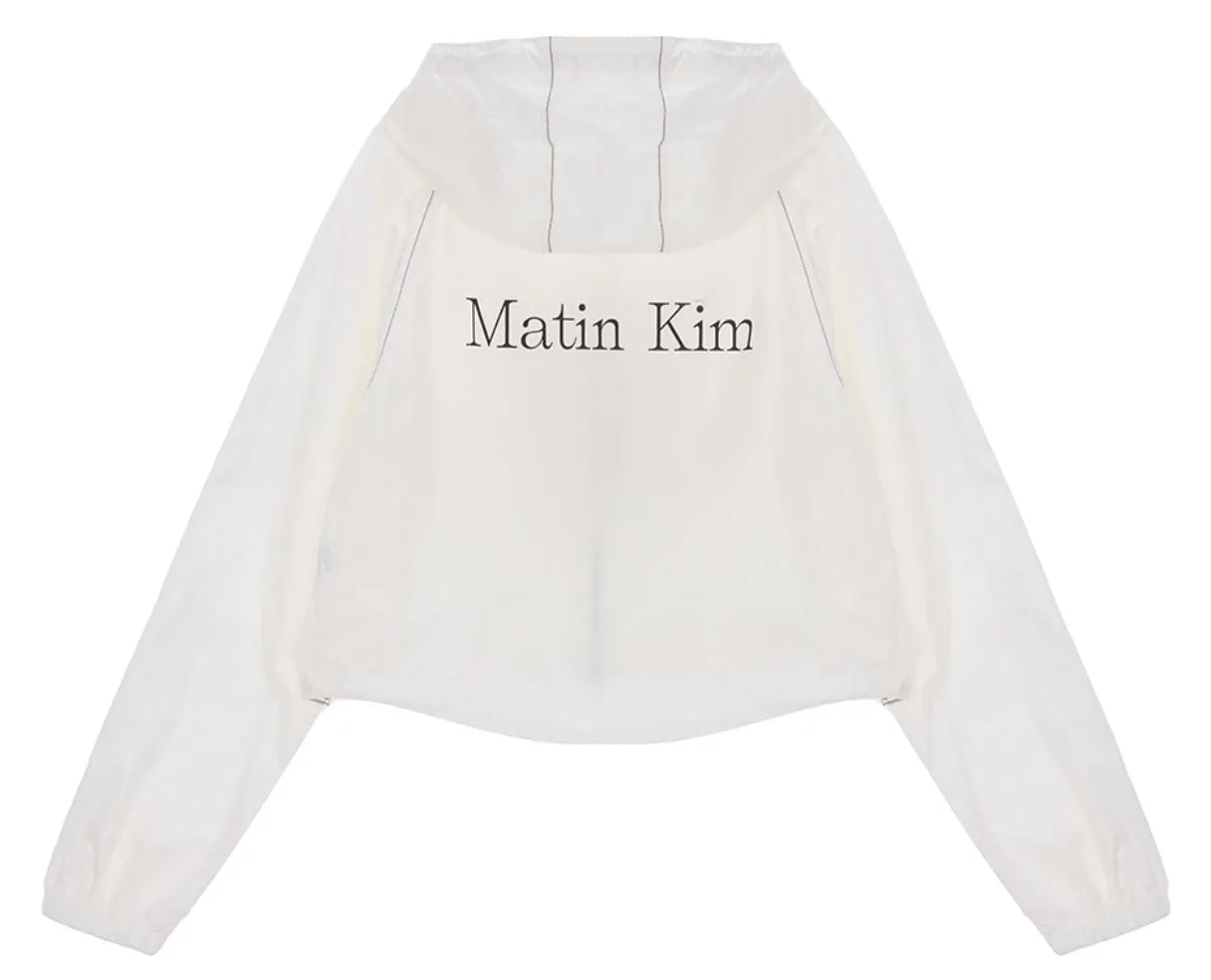 MATIN CROP HOODY COATING JUMPER