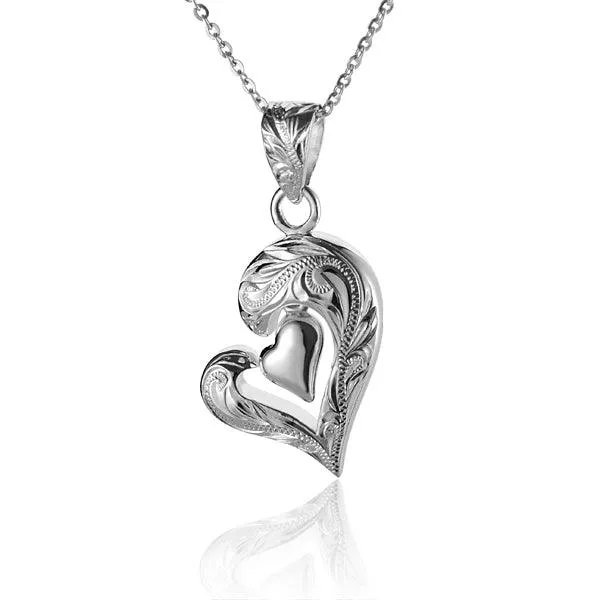 Mau Loa Open Heart Pendant