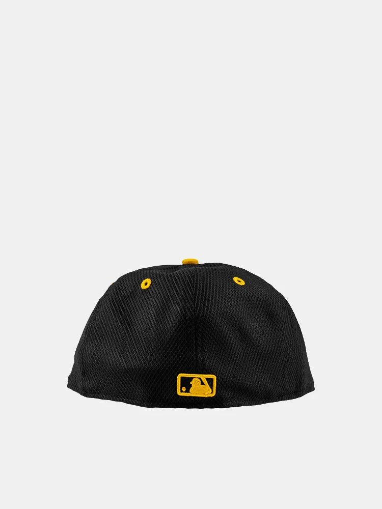 New Era 59FIFTY Pittsburgh Pirates Outline Poly-Mesh - Black / Yellow