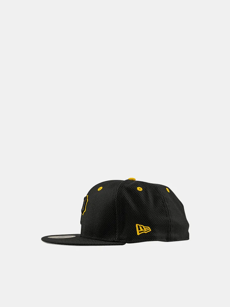 New Era 59FIFTY Pittsburgh Pirates Outline Poly-Mesh - Black / Yellow