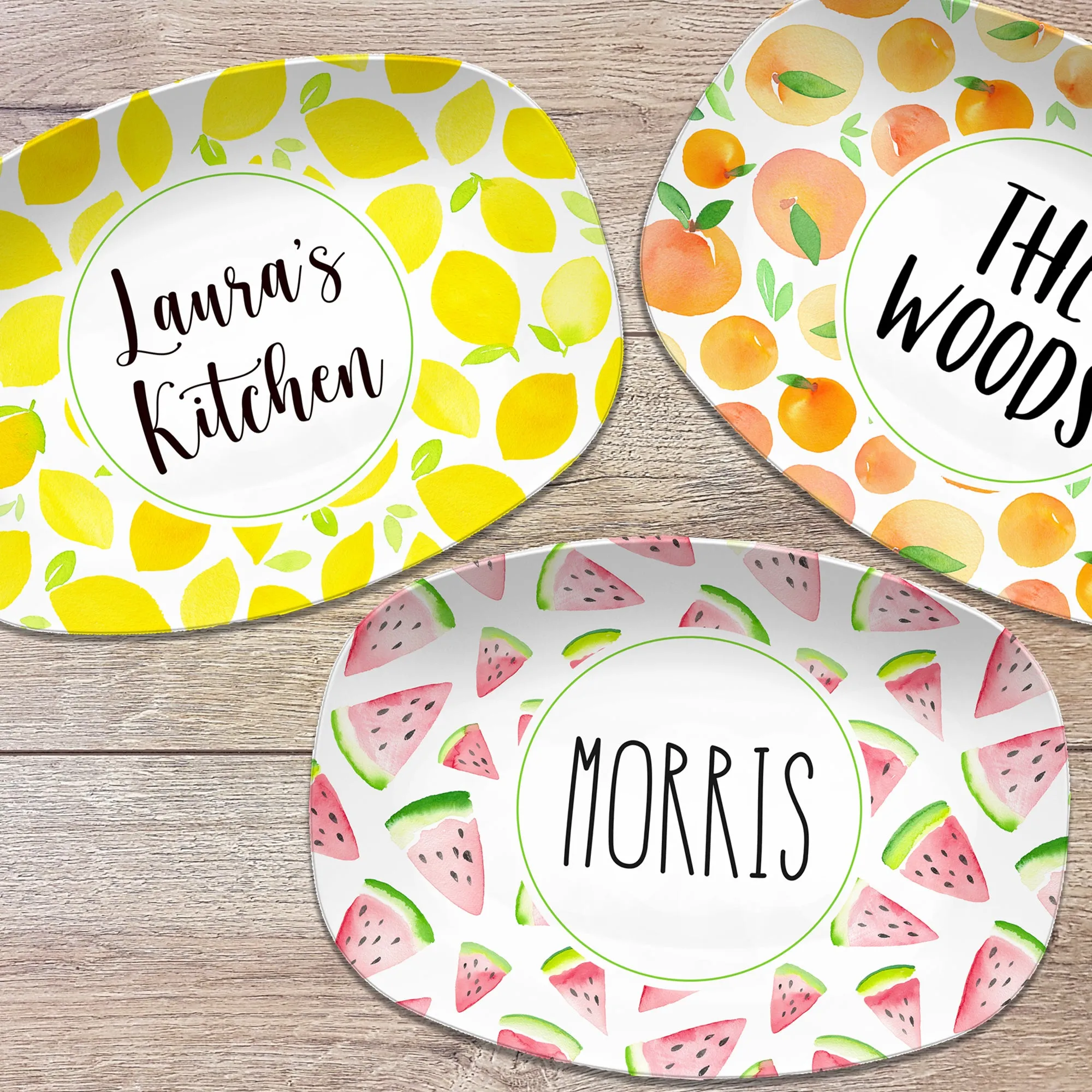 Oranges Personalized Custom Platter