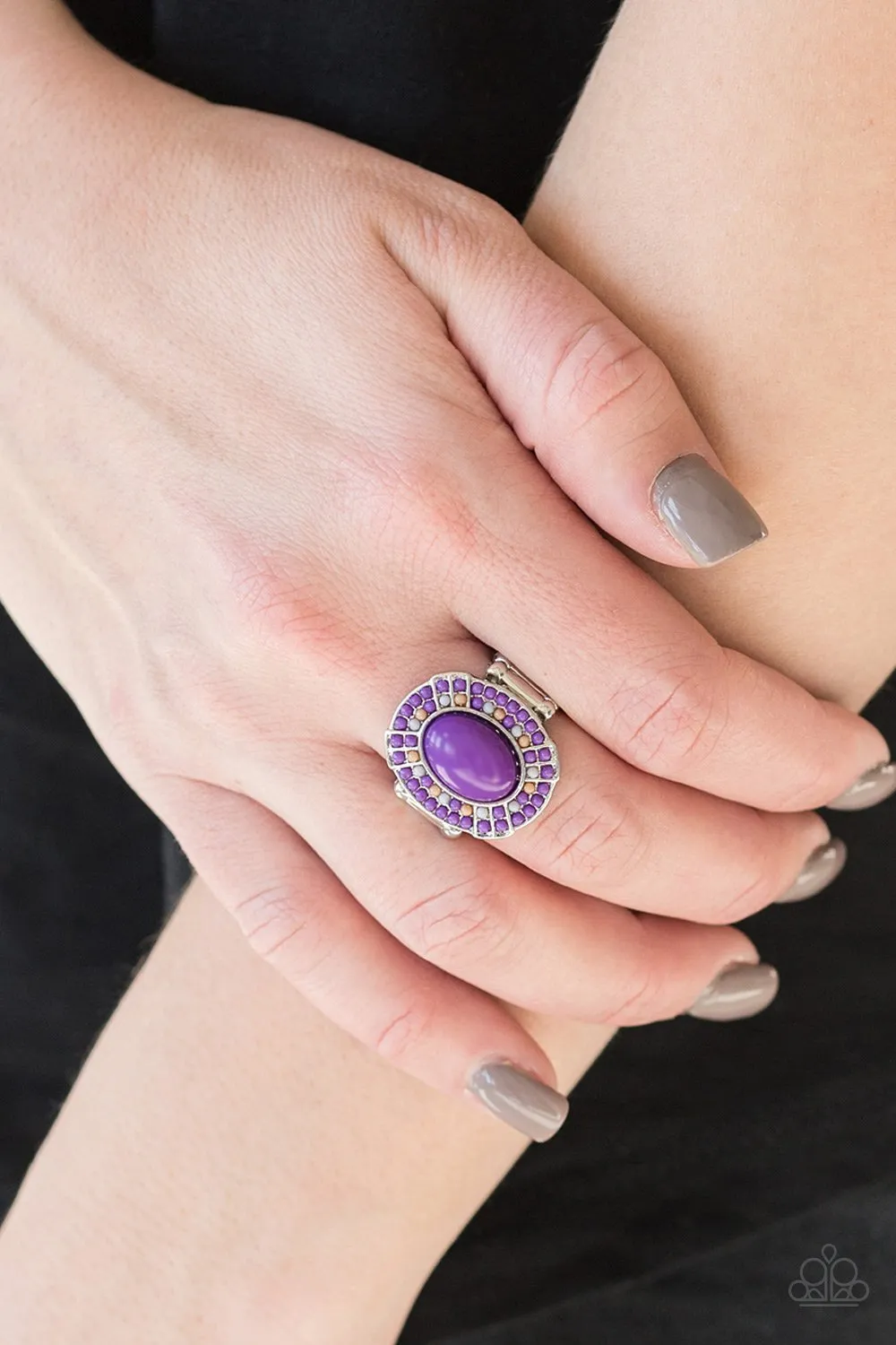 Paparazzi Colorfully Rustic - Purple Ring