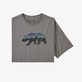 Patagonia Men's Fitz Roy Bear Organic Cotton T-Shirt - Feather Grey