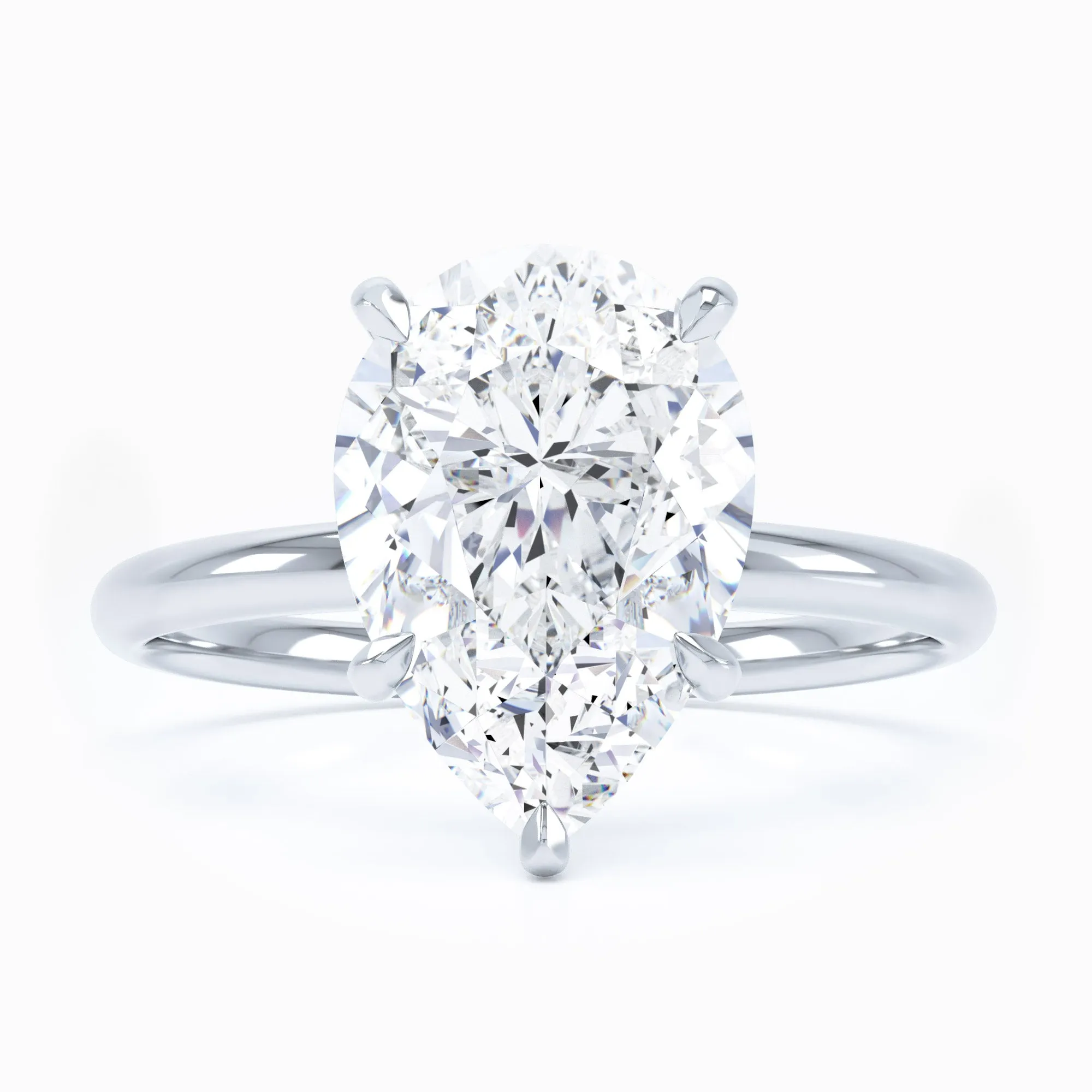 Perfect Solitaire - Pear Engagement Ring