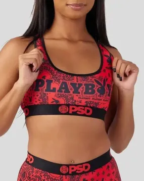 Playboy Paisley Sports Bra