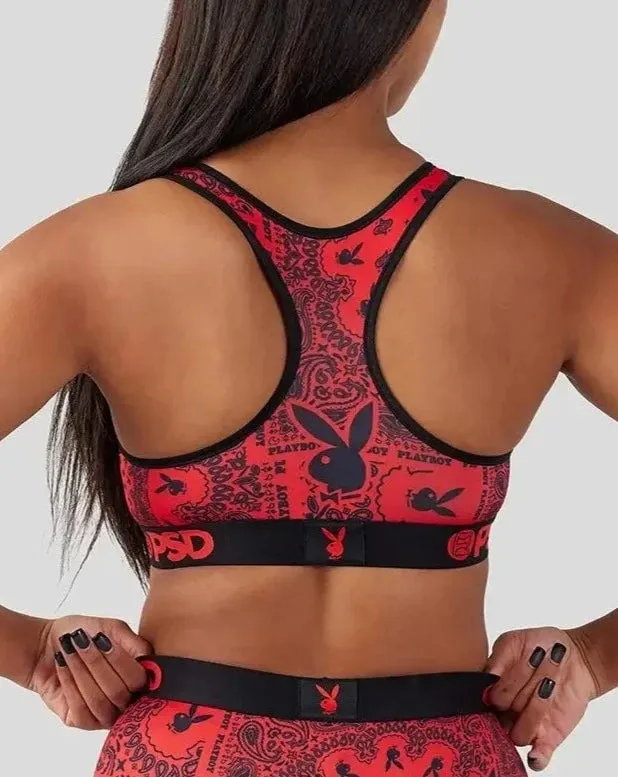 Playboy Paisley Sports Bra