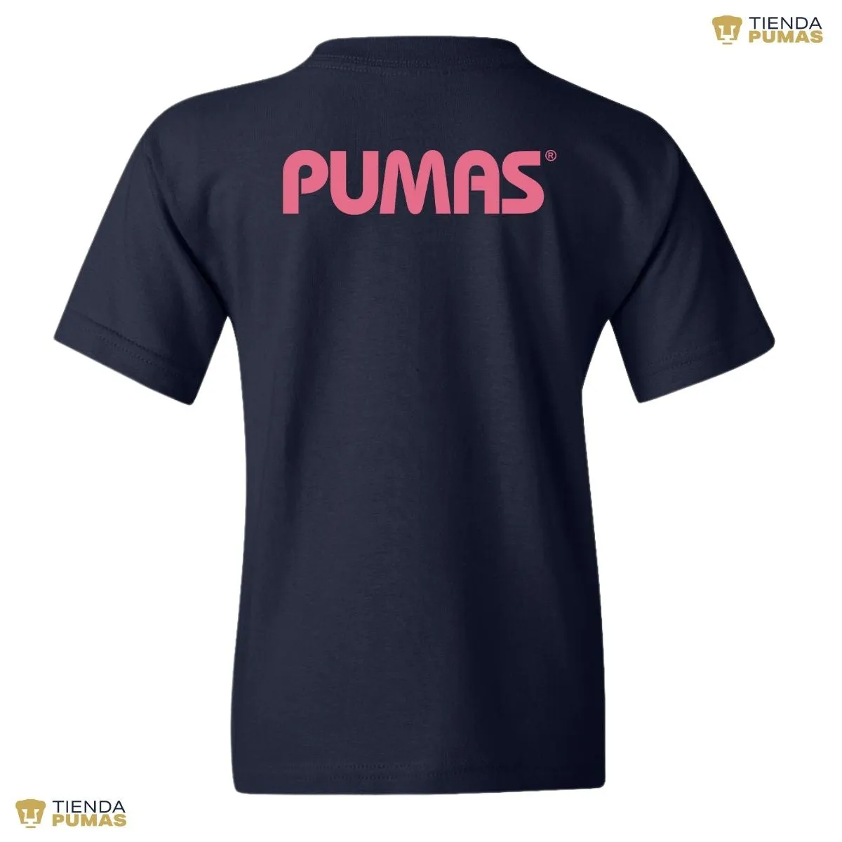 Playera Nios Pumas UNAM Logo Rosa