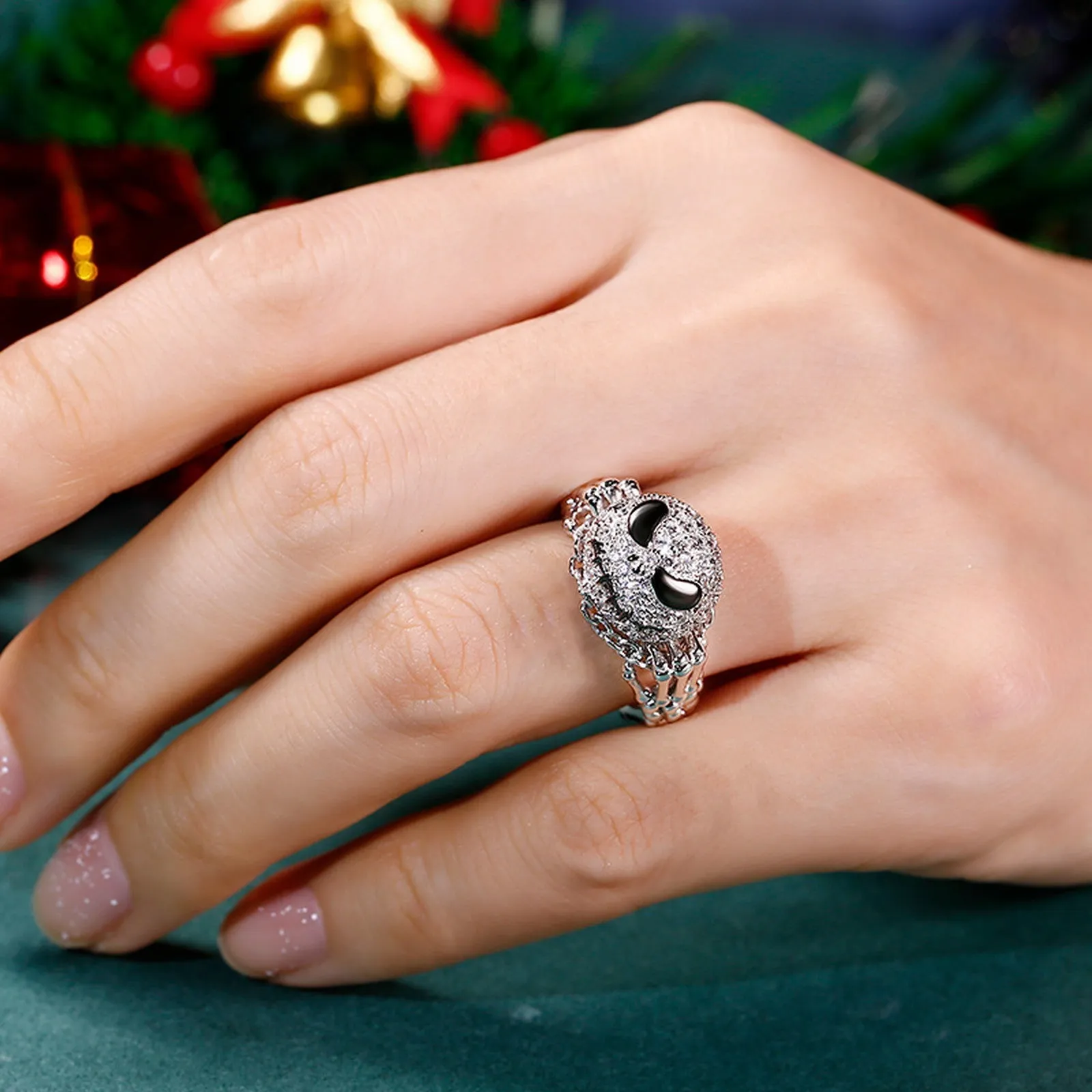 Pumpkin Skull Ring