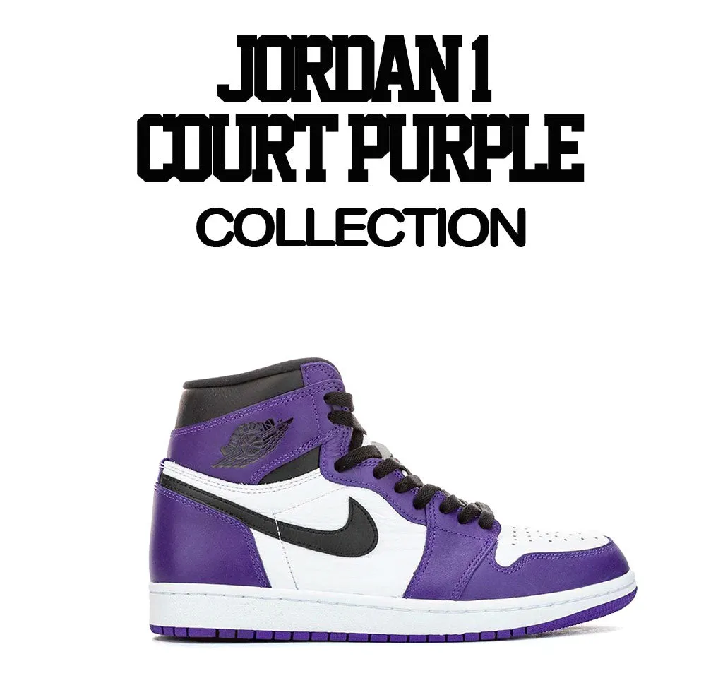 Retro 1 Court Purple Money Over Love Shirt