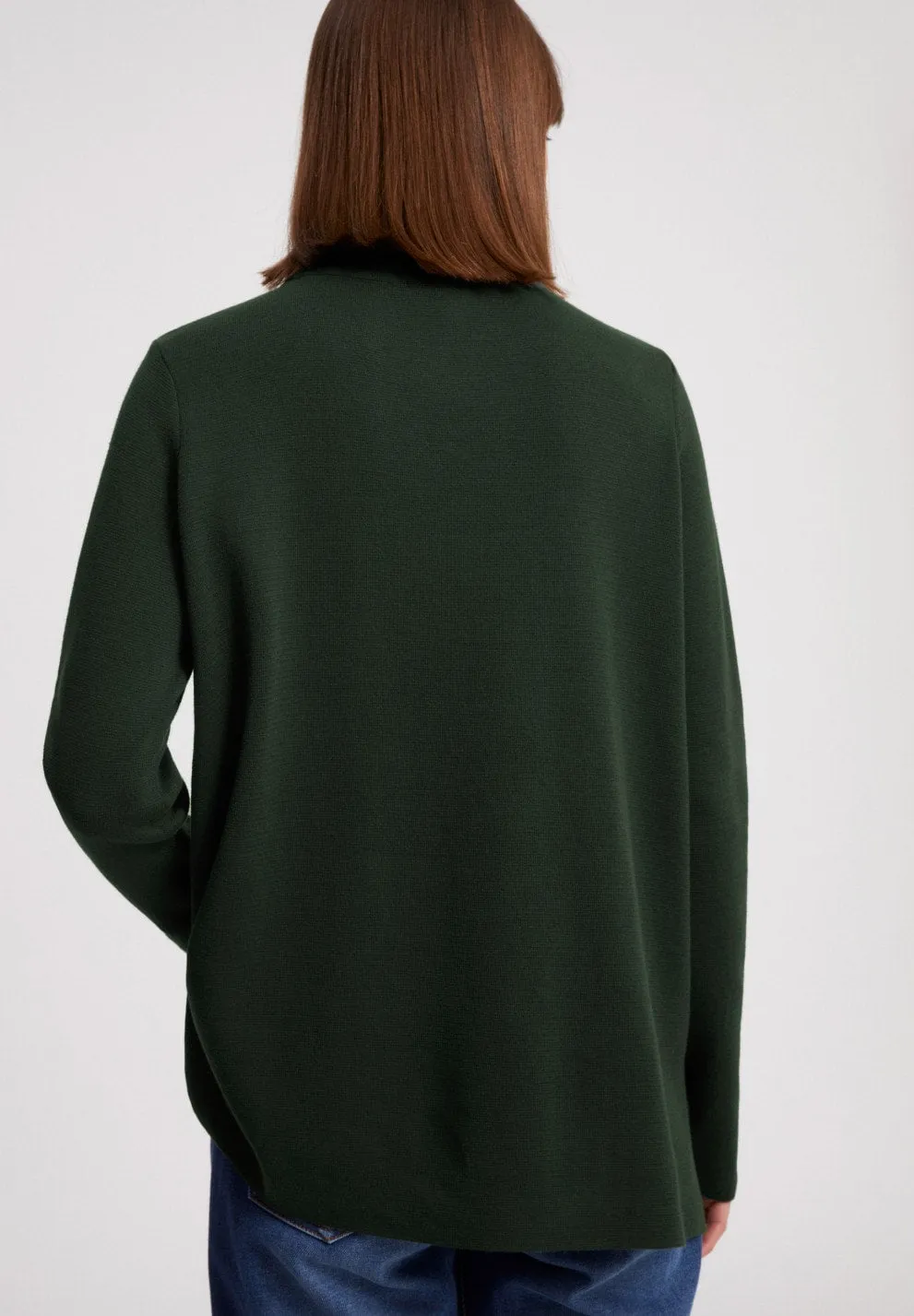 Seldaa Vintage Green Knitted Sweater in Organic Cotton