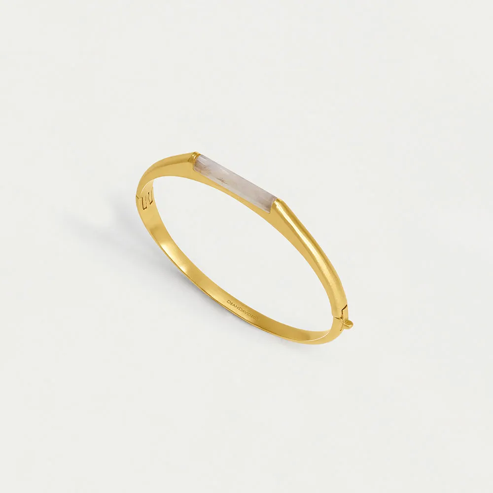 Signature Revival Hinge Gemstone Bangle