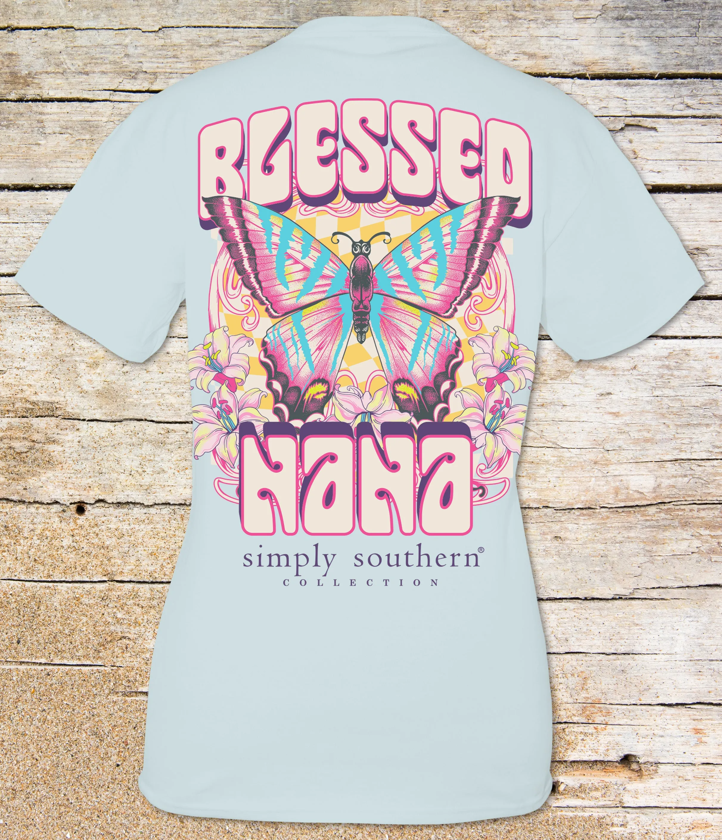 Simply Southern Retro Rock 'Blessed Nana' Butterfly Tee