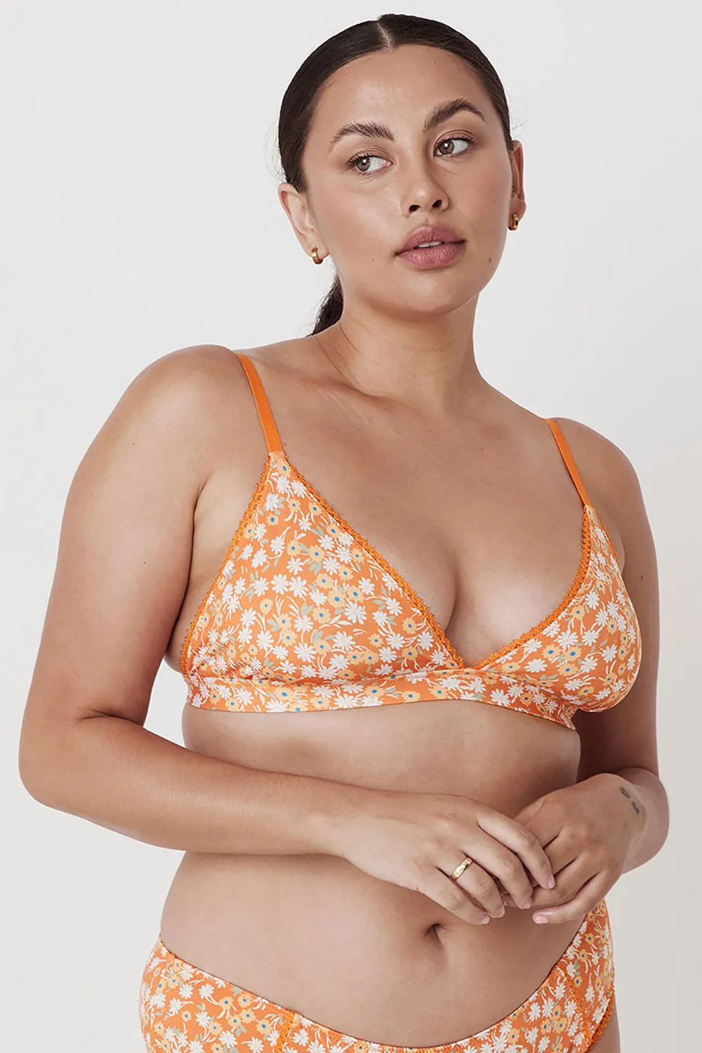 SPELL Meadowland Freda Tri Bralette in Amber