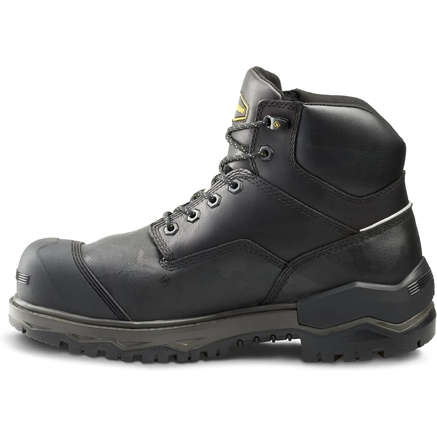 Terra Men's Gantry 6  Nano Comp Toe WP  Work Boot -Black- 4T8VBK